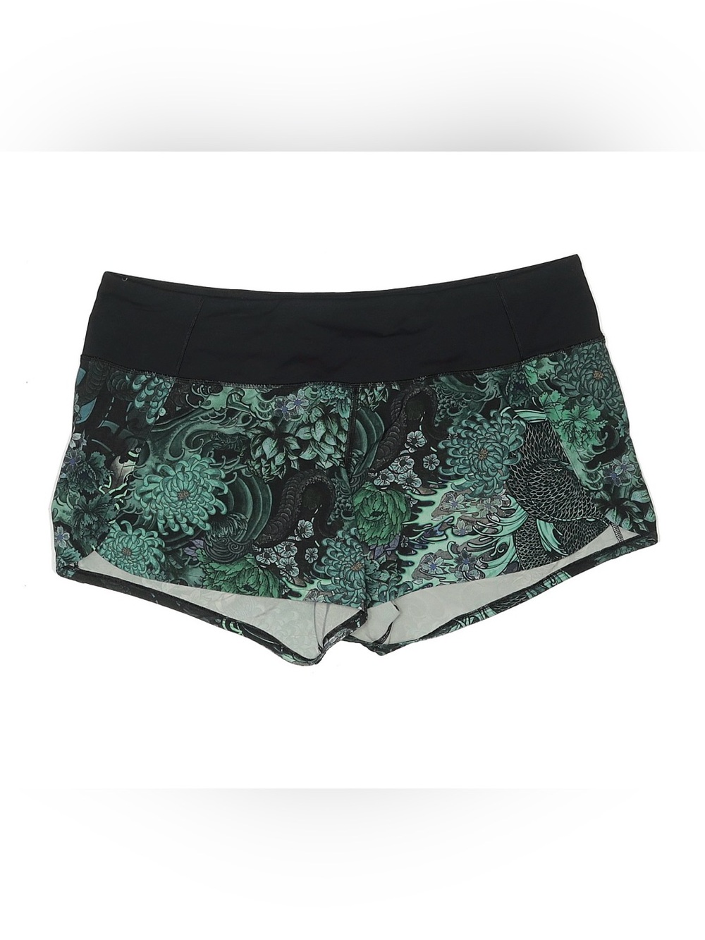 🦄 RARE Lululemon Floral Racerback Bra & Speed Up Shorts Set Sz 12/10 Collectors - Picture 3 of 14
